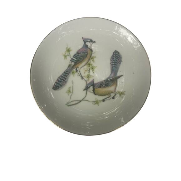 Vintage pair (2) 6” Chadwick Miller Plates Blue Jay Birds - Picture 2 of 5